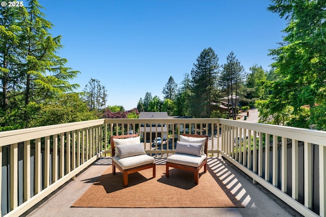 2845 SW Raleighview Dr, Portland, OR 97225 - balcony with view of scattered trees