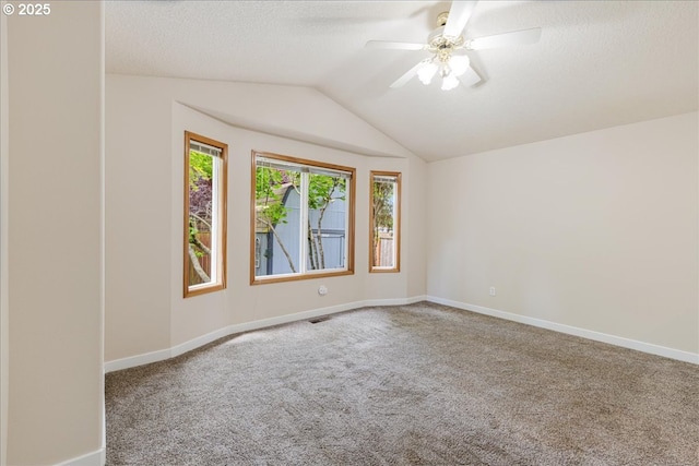 257 SW Nancy Cir, Gresham, OR 97030 - carpeted empty room featuring vaulted ceiling and a ceiling fan