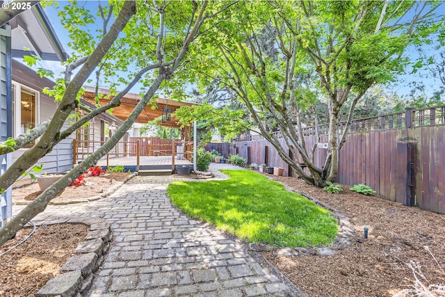 257 SW Nancy Cir, Gresham, OR 97030 - fenced backyard featuring a deck