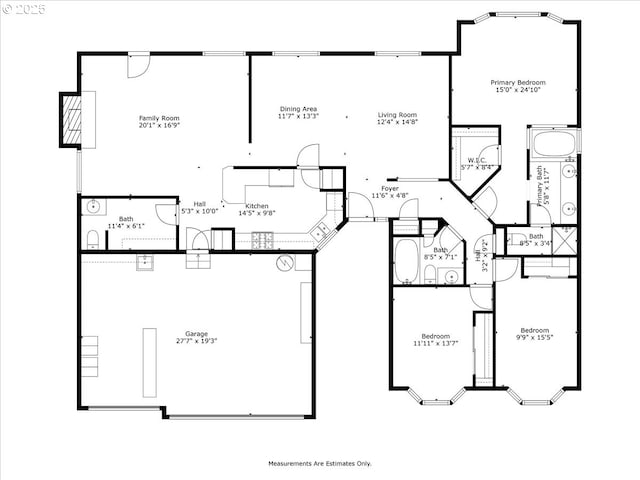 257 SW Nancy Cir, Gresham, OR 97030 - view of floor plan / room layout