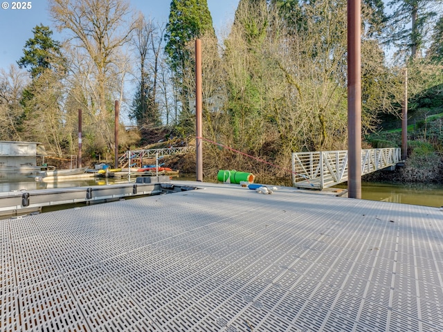 view of road featuring a water view