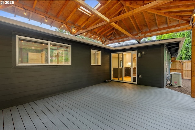 16880 Cortez Ct, Lake Oswego, OR 97035 - wooden deck with cooling unit