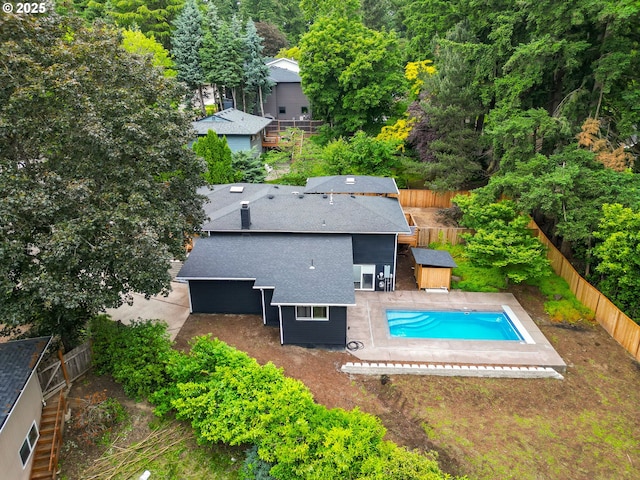 16880 Cortez Ct, Lake Oswego, OR 97035 - view from above of property featuring a pool area