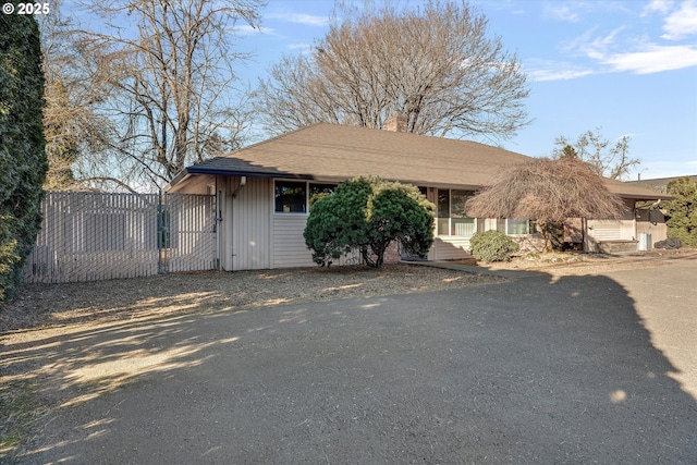 view of front of home