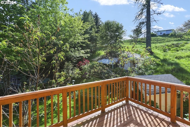 51557 SW Em Watts Rd, Scappoose, OR 97056 - view of wooden deck