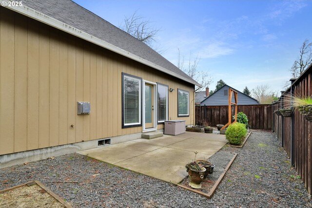 exterior space featuring a patio area