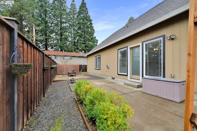 exterior space featuring a patio