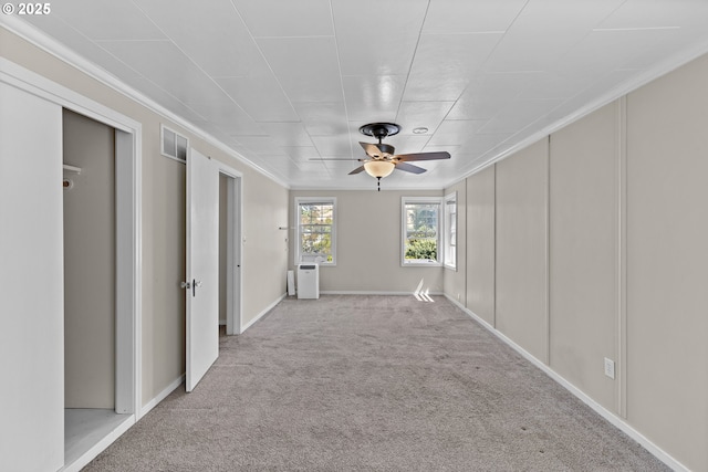 415 W Madrone St, Roseburg, OR 97470 - unfurnished bedroom with carpet floors, crown molding, and ceiling fan