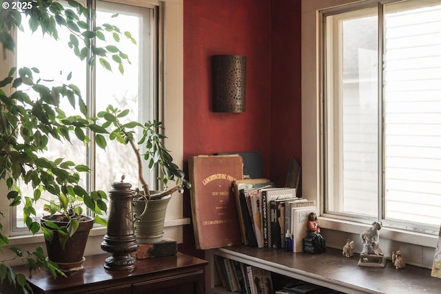 interior space featuring a wealth of natural light