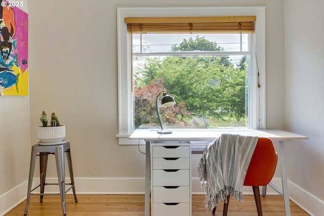 7154 N Greeley Ave, Portland, OR 97217 - dining space with light wood-style flooring and baseboards
