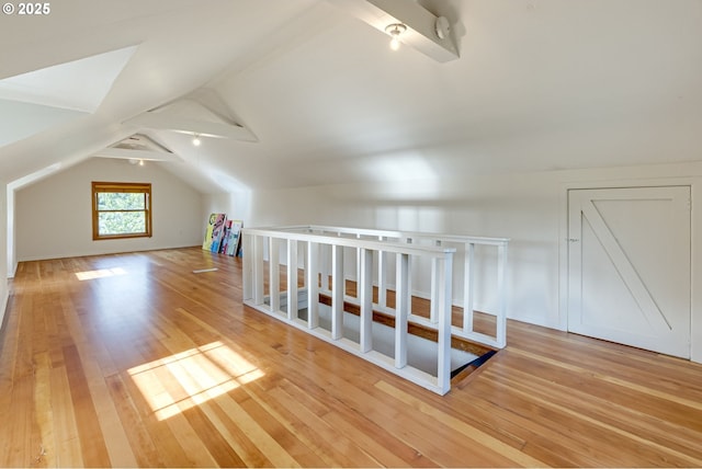 7154 N Greeley Ave, Portland, OR 97217 - bonus room with light wood finished floors and vaulted ceiling