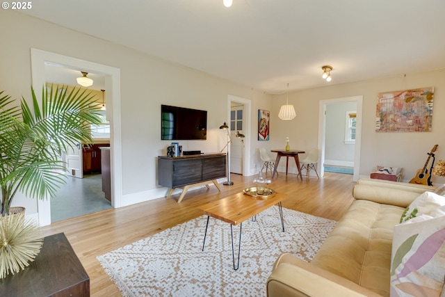 7154 N Greeley Ave, Portland, OR 97217 - living room with wood finished floors and baseboards