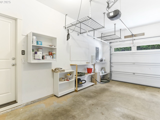 15235 SW Jasper Ln, Beaverton, OR 97007 - garage with a garage door opener and electric panel