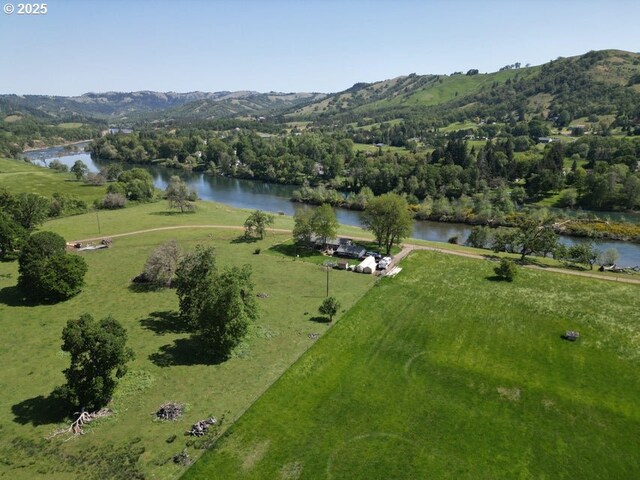 1104 Rio Nes Ln, Roseburg, OR 97470 - aerial overview of property's location with a water and mountain view