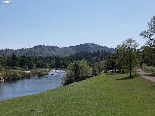 1104 Rio Nes Ln, Roseburg, OR 97470 - water view featuring mountains and a forest