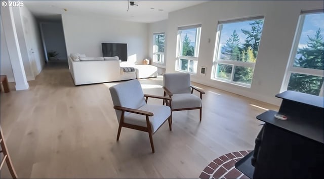 1500 SW Miller Ct, Gresham, OR 97080 - living room with light wood-type flooring and baseboards
