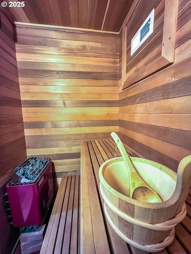 1500 SW Miller Ct, Gresham, OR 97080 - relaxing sauna with wood ceiling and wooden walls