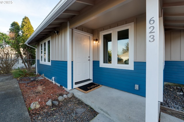 view of entrance to property