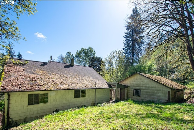 view of rear view of property