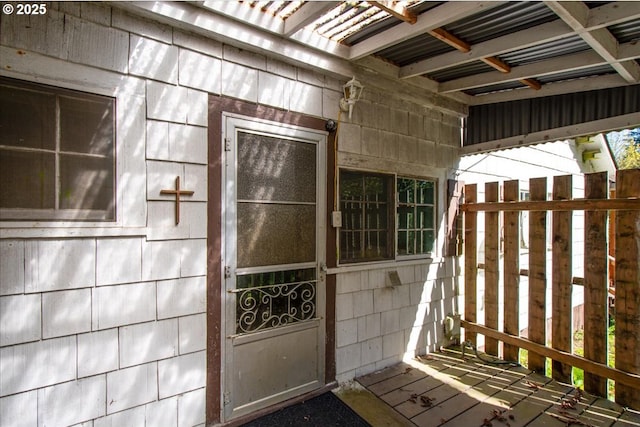 view of property entrance