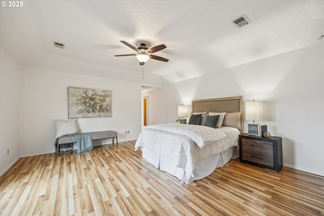 213 Hidalgo St, Lake Oswego, OR 97035 - bedroom with light wood-style floors, baseboards, and ceiling fan