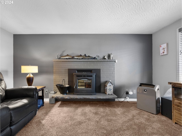 1890 NW 6th Dr, Gresham, OR 97030 - living room with carpet and a textured ceiling