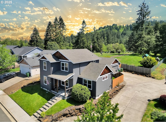 930 Kristen Way, Cottage Grove, OR 97424 - view of aerial view at dusk