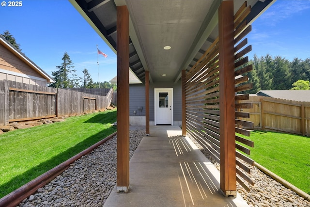 930 Kristen Way, Cottage Grove, OR 97424 - view of patio / terrace with a fenced backyard