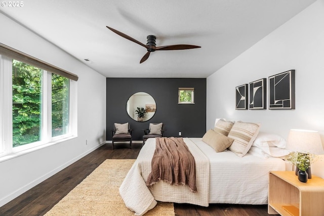 5210 SW Hewett Blvd, Portland, OR 97221 - bedroom featuring wood finished floors and a ceiling fan