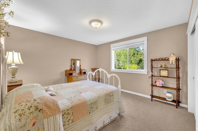 bedroom featuring carpet floors