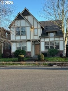 view of tudor-style house