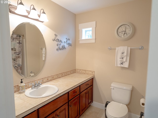 14988 SE Glenbrook Rd, Clackamas, OR 97015 - full bathroom with vanity and tile patterned floors