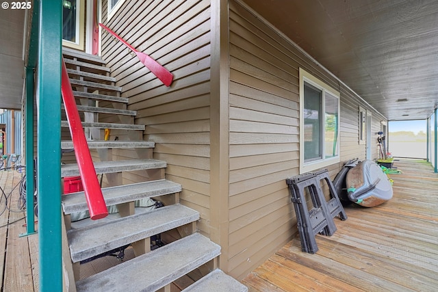 view of stairway