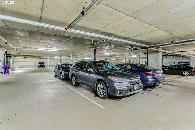 view of parking deck