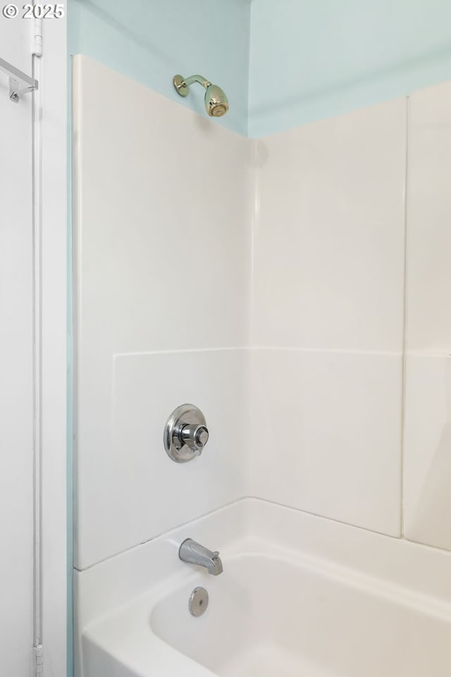 bathroom featuring bathtub / shower combination