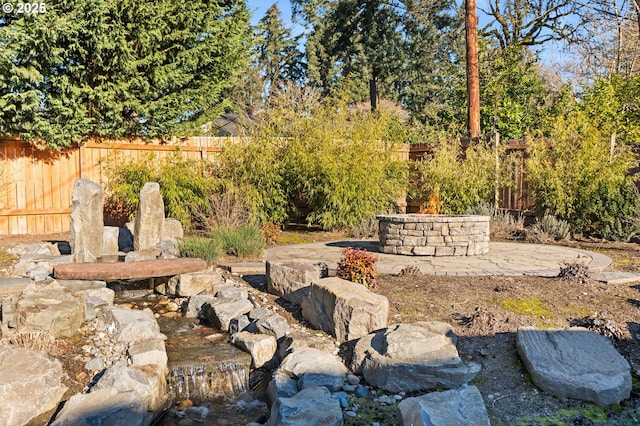 view of yard with a patio area