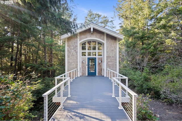 view of outdoor structure