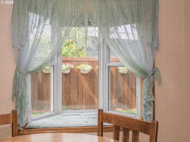 19838 NE Wasco St, Portland, OR 97230 - detailed view of wallpapered walls
