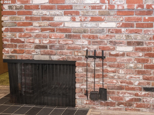 19838 NE Wasco St, Portland, OR 97230 - detailed view of a brick fireplace