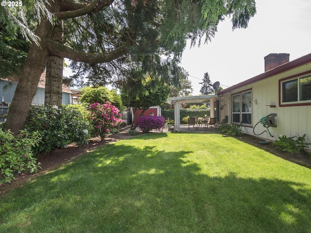 19838 NE Wasco St, Portland, OR 97230 - view of yard with a patio area and a storage shed
