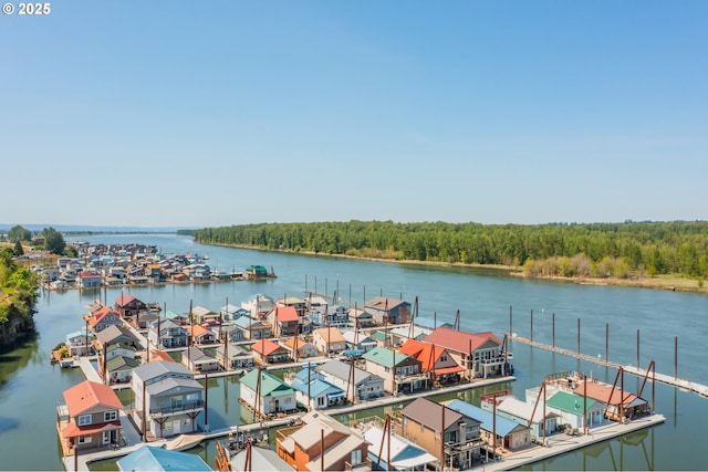19609 NE Marine Dr Unit E 10, Gresham, OR 97230 - dock with a water view and a wooded view