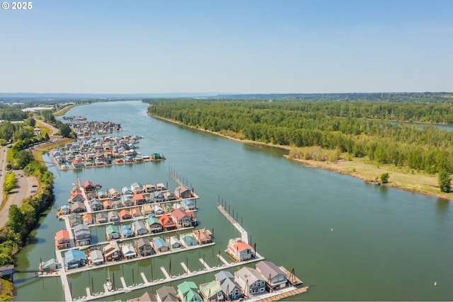 19609 NE Marine Dr Unit E 10, Gresham, OR 97230 - aerial view of a nearby body of water and a heavily wooded area