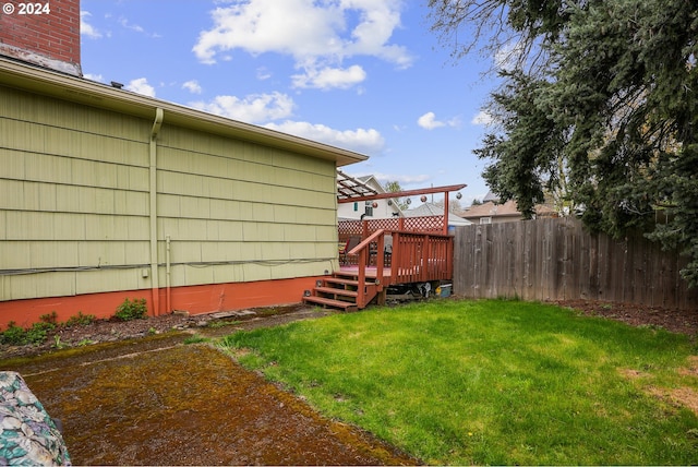 51055109 SE Tibbetts St, Portland, OR 97206 - view of yard with a deck