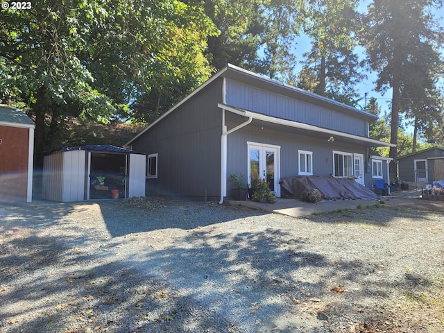 130 Aker Dr, Myrtle Creek, OR 97457 - back of house featuring french doors