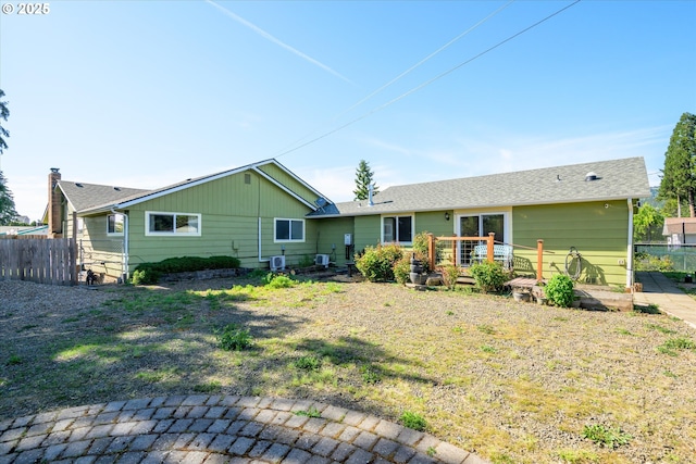 view of rear view of property