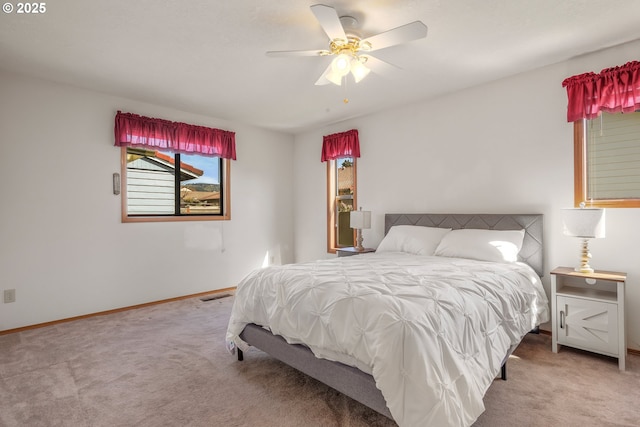 1616 N Johnson Dr, Newberg, OR 97132 - carpeted bedroom featuring baseboards, a ceiling fan, and visible vents