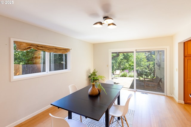 1379 Tucker Rd, Hood River, OR 97031 - dining area with baseboards and light wood-style floors