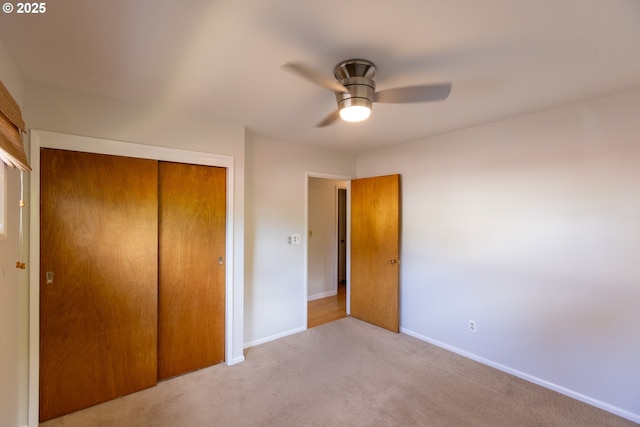 1379 Tucker Rd, Hood River, OR 97031 - unfurnished bedroom with a closet, carpet floors, baseboards, and ceiling fan