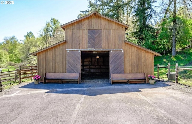 34643 Mountain View Pl NE, Albany, OR 97322 - view of barn featuring fence