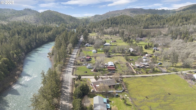 23164 N Umpqua Hwy, Idleyld Park, OR 97447 - aerial overview of property's location featuring a forest and a water and mountain view